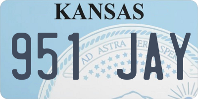 KS license plate 951JAY