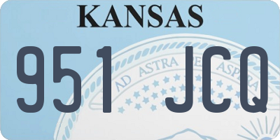 KS license plate 951JCQ