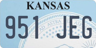 KS license plate 951JEG