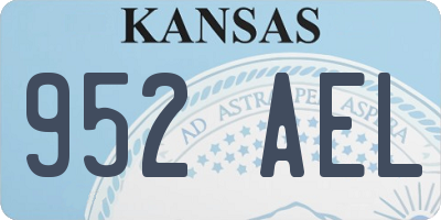 KS license plate 952AEL