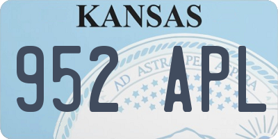 KS license plate 952APL