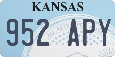 KS license plate 952APY