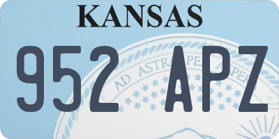 KS license plate 952APZ