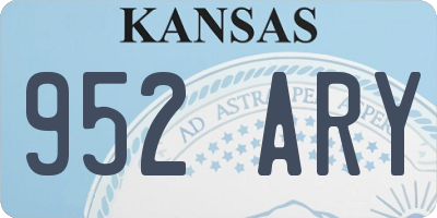 KS license plate 952ARY