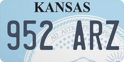KS license plate 952ARZ