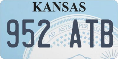 KS license plate 952ATB
