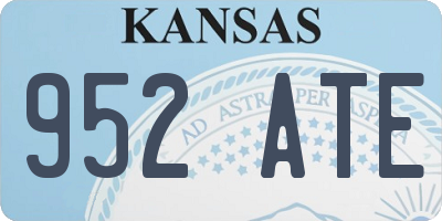KS license plate 952ATE
