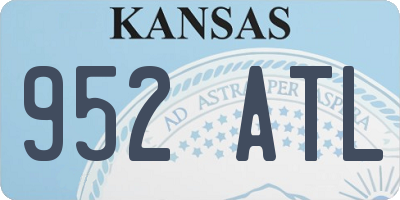 KS license plate 952ATL