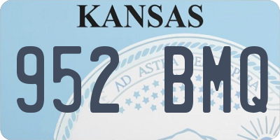 KS license plate 952BMQ
