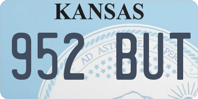 KS license plate 952BUT
