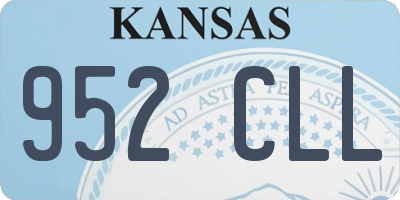 KS license plate 952CLL
