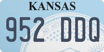 KS license plate 952DDQ