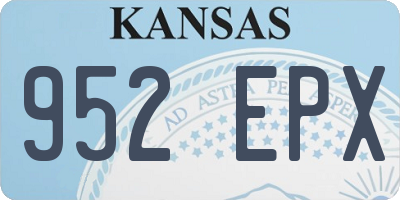 KS license plate 952EPX