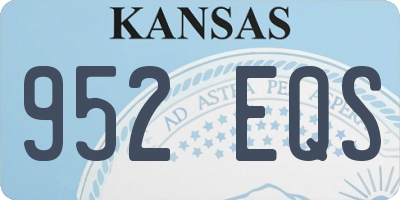 KS license plate 952EQS