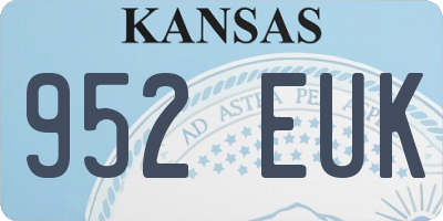 KS license plate 952EUK