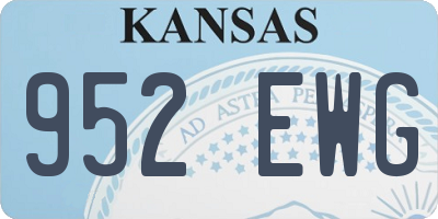 KS license plate 952EWG
