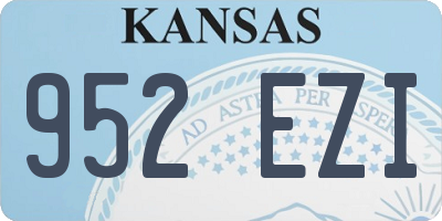 KS license plate 952EZI