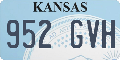 KS license plate 952GVH