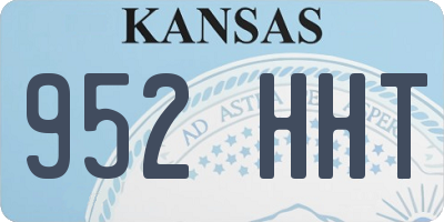 KS license plate 952HHT