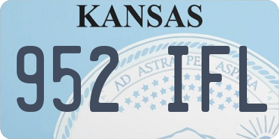 KS license plate 952IFL