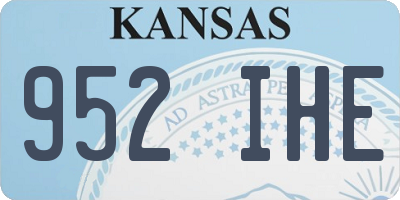 KS license plate 952IHE
