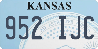KS license plate 952IJC