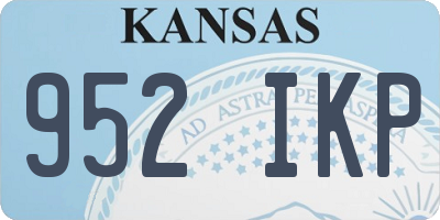 KS license plate 952IKP