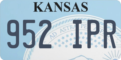KS license plate 952IPR