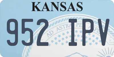 KS license plate 952IPV