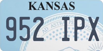 KS license plate 952IPX