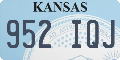 KS license plate 952IQJ