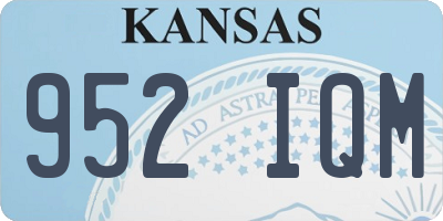 KS license plate 952IQM