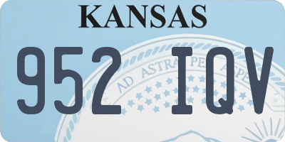 KS license plate 952IQV