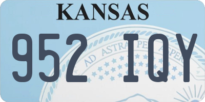 KS license plate 952IQY