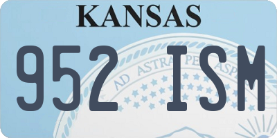 KS license plate 952ISM
