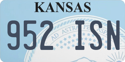 KS license plate 952ISN
