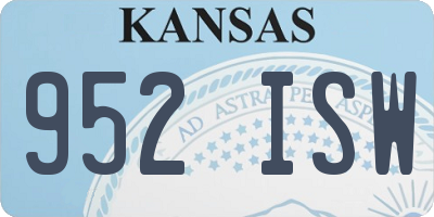 KS license plate 952ISW