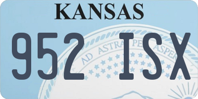 KS license plate 952ISX