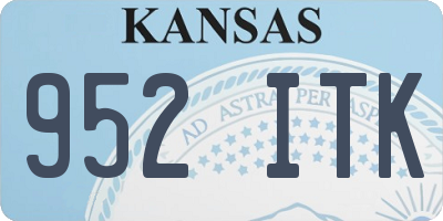 KS license plate 952ITK