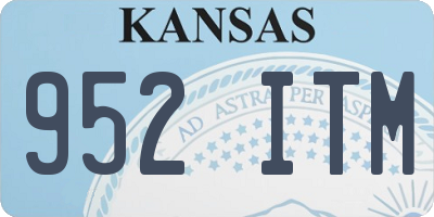 KS license plate 952ITM