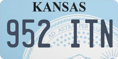 KS license plate 952ITN