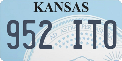 KS license plate 952ITO
