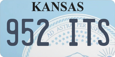 KS license plate 952ITS