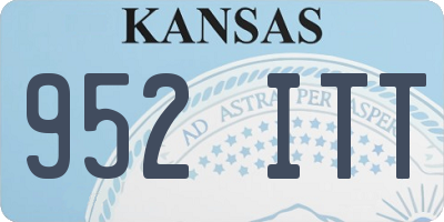 KS license plate 952ITT