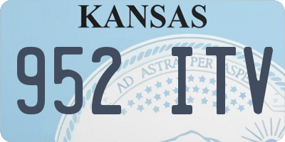KS license plate 952ITV