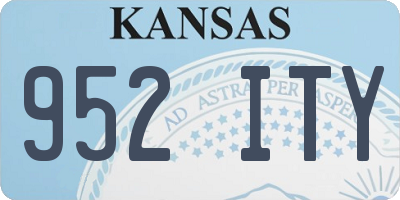 KS license plate 952ITY
