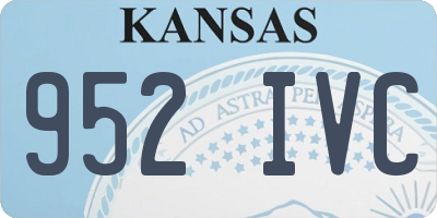 KS license plate 952IVC