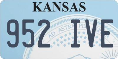 KS license plate 952IVE