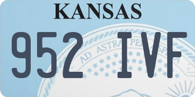 KS license plate 952IVF