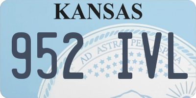 KS license plate 952IVL